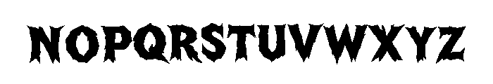 Friday Tragedy Font UPPERCASE