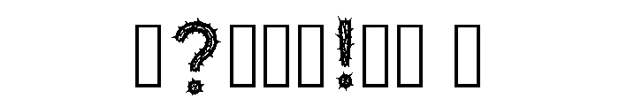 Fried Regular Font OTHER CHARS