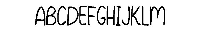 Friendly Handwriting Regular Font UPPERCASE
