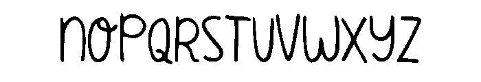 Friendly Handwriting Regular Font UPPERCASE