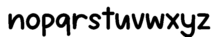 Friendly Kids Font LOWERCASE
