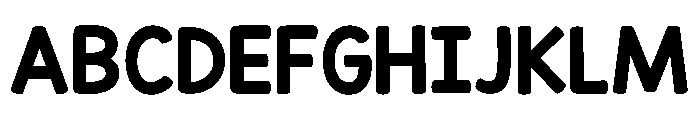 Friendly Loops Font UPPERCASE