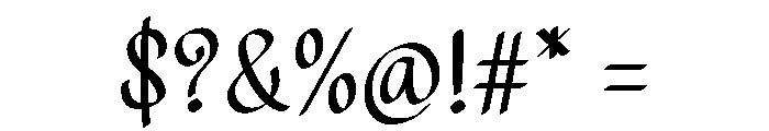 Friendly Marker30 Font OTHER CHARS