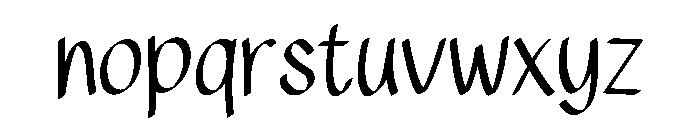 Friendly Marker30 Font LOWERCASE