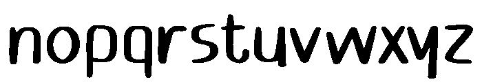 Friendly Pai Regular Font LOWERCASE