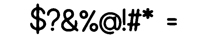 Friendly_Rounded Font OTHER CHARS