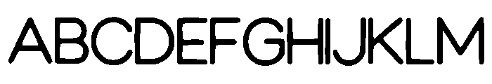 Friendly_Rounded Font UPPERCASE
