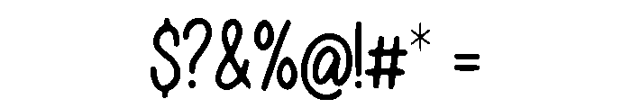 Friendly_Script Font OTHER CHARS