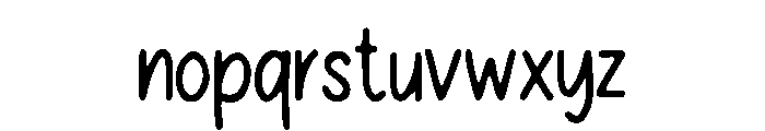 Friendly_Script Font LOWERCASE