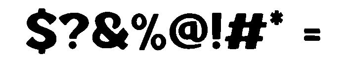 Friendly Slab Font OTHER CHARS