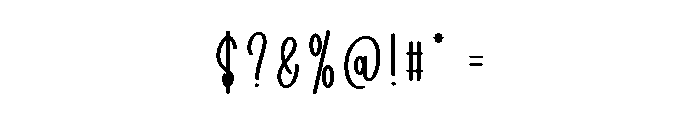 Friendly Thick Font OTHER CHARS