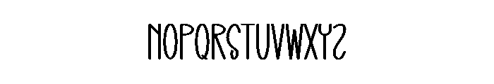 Friendly Thick Font LOWERCASE