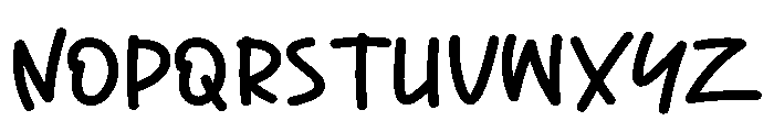 Friends School Font UPPERCASE