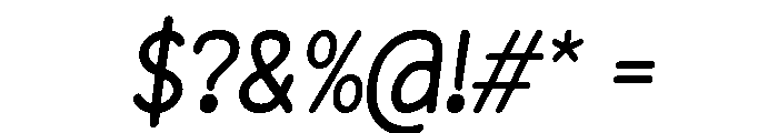Friendsbold Italic Font OTHER CHARS