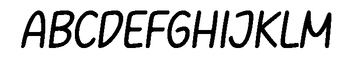 Friendsbold Italic Font UPPERCASE