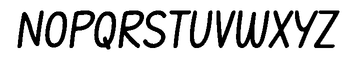 Friendsbold Italic Font UPPERCASE