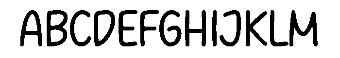 Friendsbold Font UPPERCASE