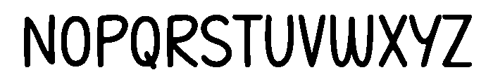 Friendsbold Font LOWERCASE