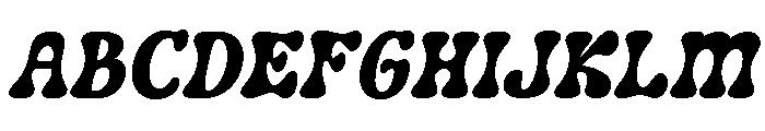 Friezy Italic Font UPPERCASE