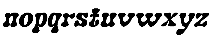 Friezy Italic Font LOWERCASE