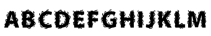 Frill Regular Font UPPERCASE