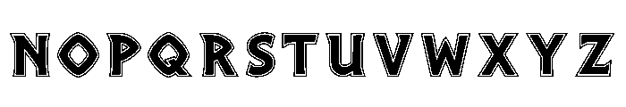 Fringe Regular Font LOWERCASE