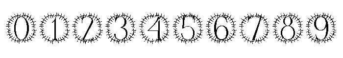 Frondora Monogram Font OTHER CHARS