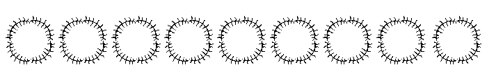 Frondora Monogram Font OTHER CHARS