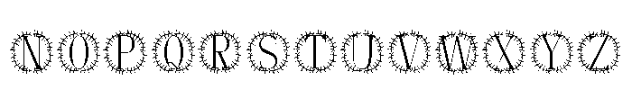 Frondora Monogram Font UPPERCASE