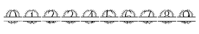 Frondora Split Monogram Font OTHER CHARS
