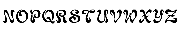 Front Regular Font LOWERCASE