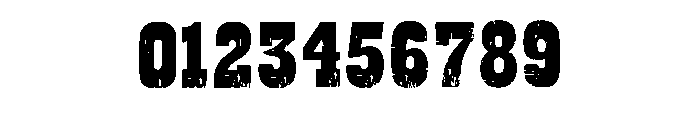 Frontier Grunge Regular Font OTHER CHARS