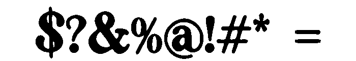 Frontier_Hand Font OTHER CHARS