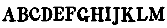 Frontier_Hand Font UPPERCASE