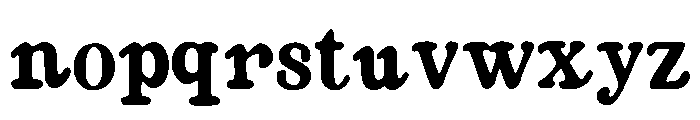 Frontier_Hand Font LOWERCASE