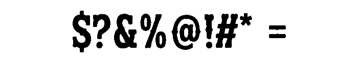 Frontier Hoof Font OTHER CHARS