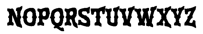 Frontier Hoof Font UPPERCASE
