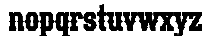Frontier Outlaw Font LOWERCASE