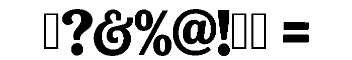 Frontier Serif Regular Font OTHER CHARS