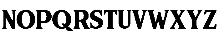Frontier Serif Regular Font UPPERCASE