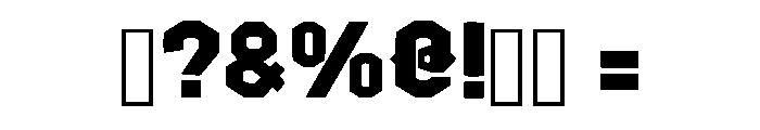 Frontier Western Regular Font OTHER CHARS