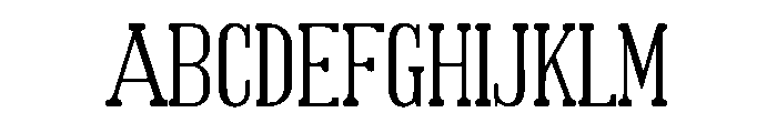 Frontier Font UPPERCASE