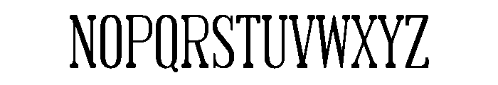 Frontier Font UPPERCASE