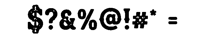 Frontierock Font OTHER CHARS