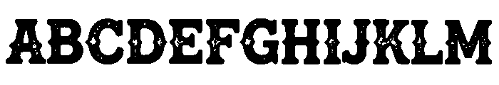 Frontierock Font UPPERCASE