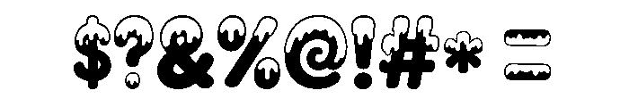 Frost Drip Font OTHER CHARS