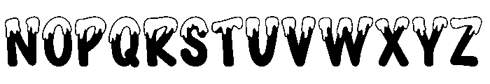 Frost Drip Font LOWERCASE