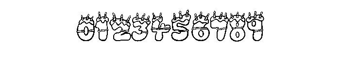 Frosted Birthday Cake B Regular Font OTHER CHARS