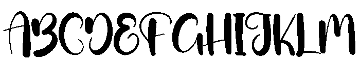 Frosted Display Font UPPERCASE