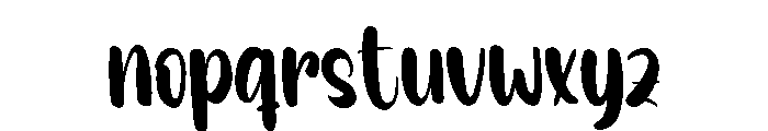 Frosted Display Font LOWERCASE